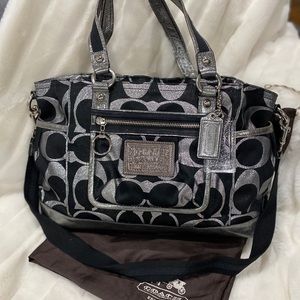 Coach Poppy Signature Lurex Tote